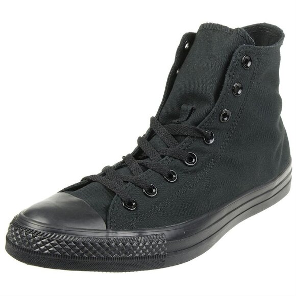 Converse Chuck Taylor All Star Hi - Black Mono Canvas High - M3310 Men Size 9.5 - Picture 1 of 6